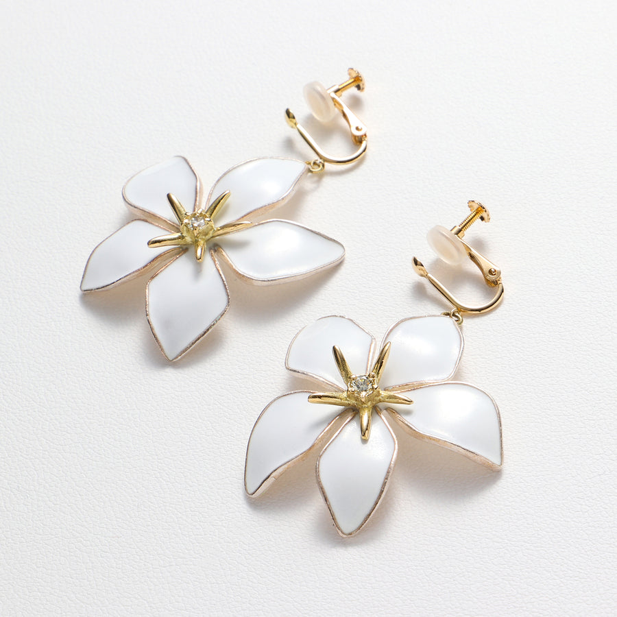 Gardenia Earring - Diamond - /K18