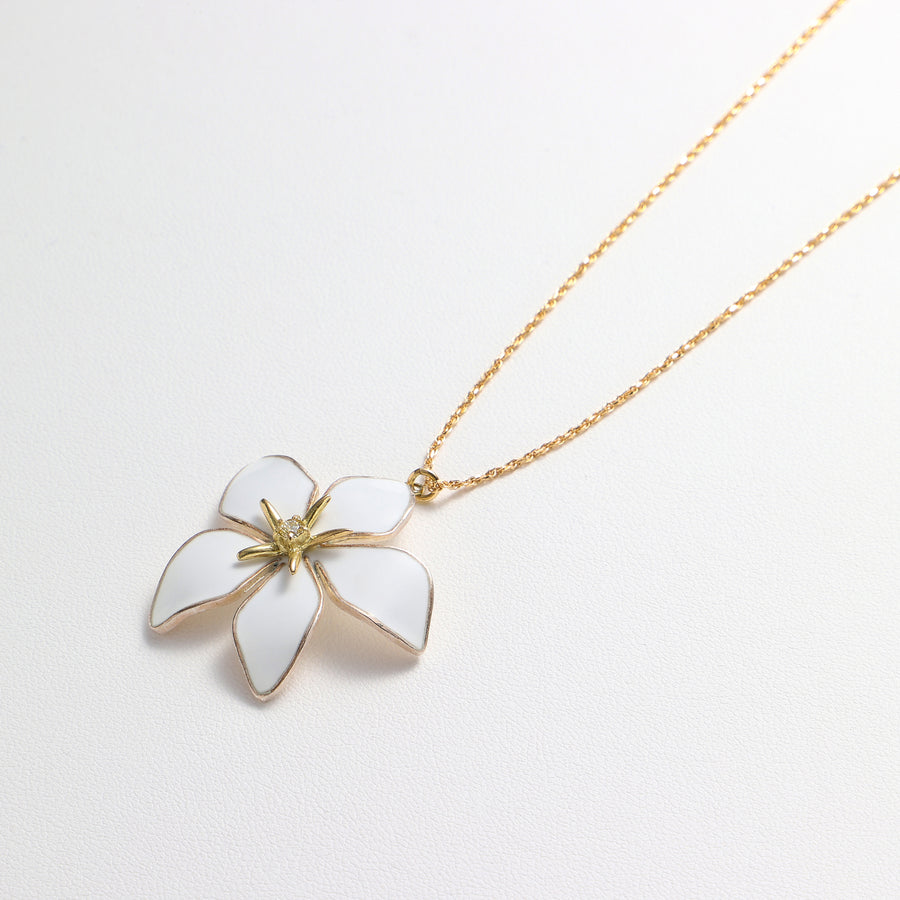 Gardenia Necklace - Diamond - /K18