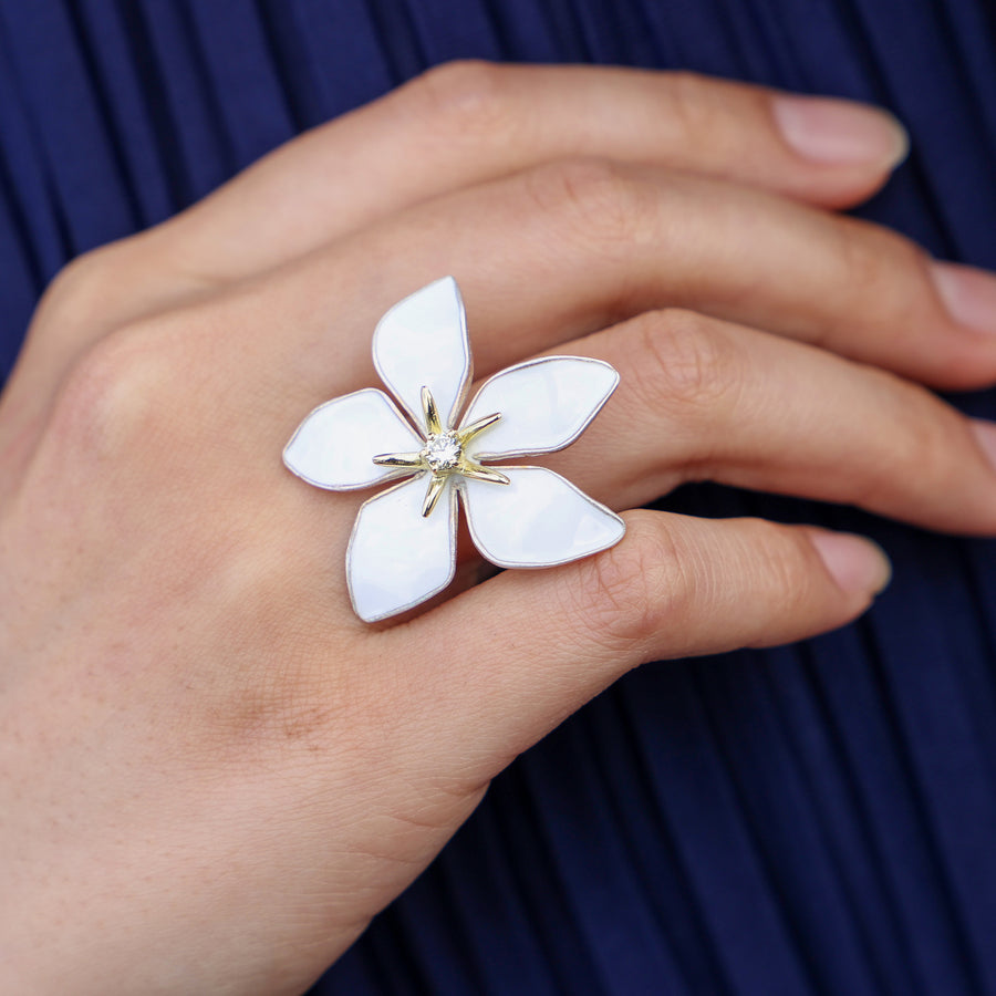 Gardenia Ring - Diamond - /SV